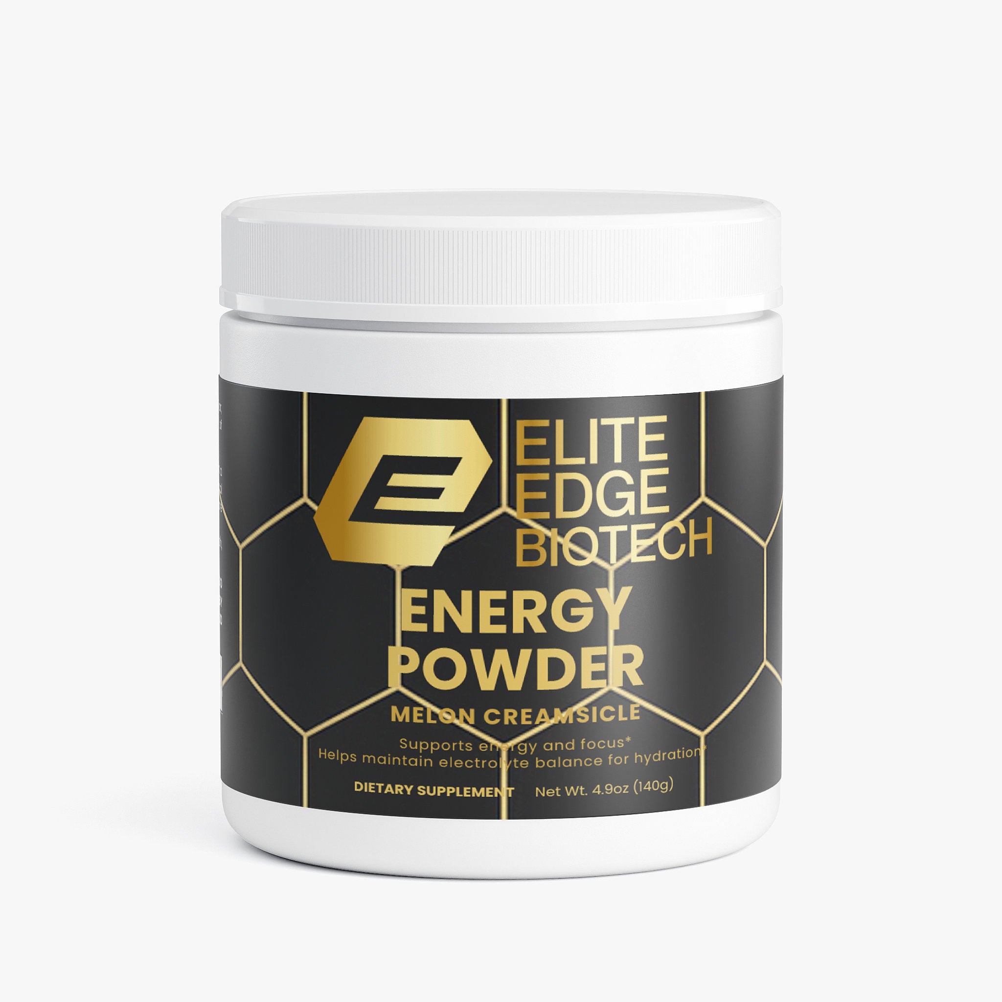 Energy Powder — Melon Creamsicle Sugar-Free Energy & Focus Drink | Clean Caffeine, L-Theanine & Electrolytes for Sustained Energy & Hydration | Elite Edge Health