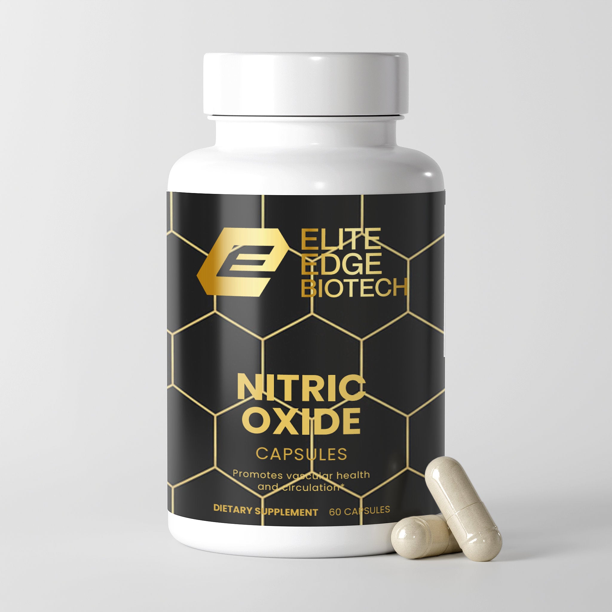 Nitric Oxide — Circulation & Muscle Pump Support | L-Arginine AAKG, L-Citrulline DL-Malate | Endurance, Recovery & Performance Formula | Elite Edge Health