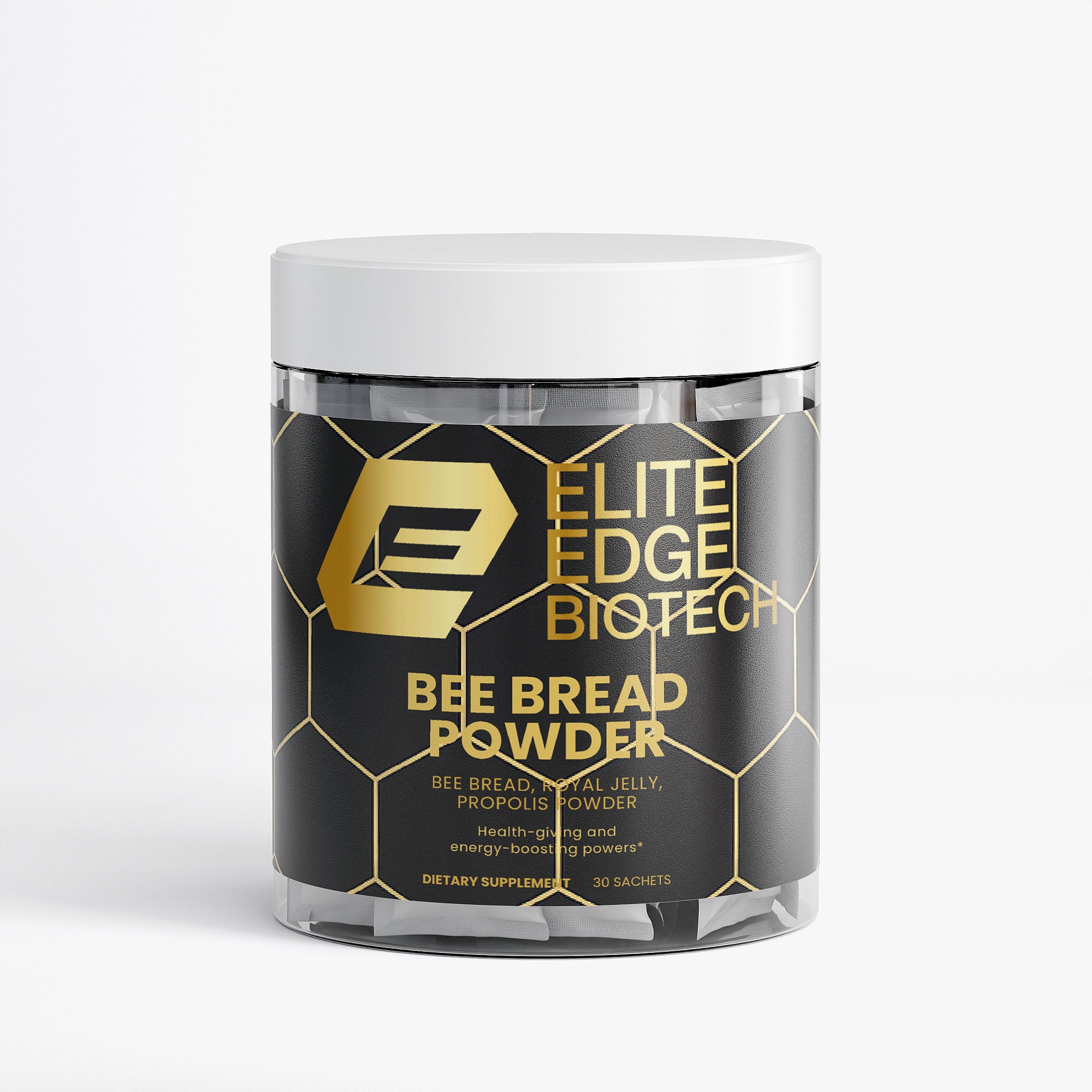 Bee Pearl Powder — Superfood Bee Complex with Bee Bread, Royal Jelly & Propolis Extract | Natural Energy, Immunity & Antioxidant Support | Smoothie Additive | Elite Edge Health