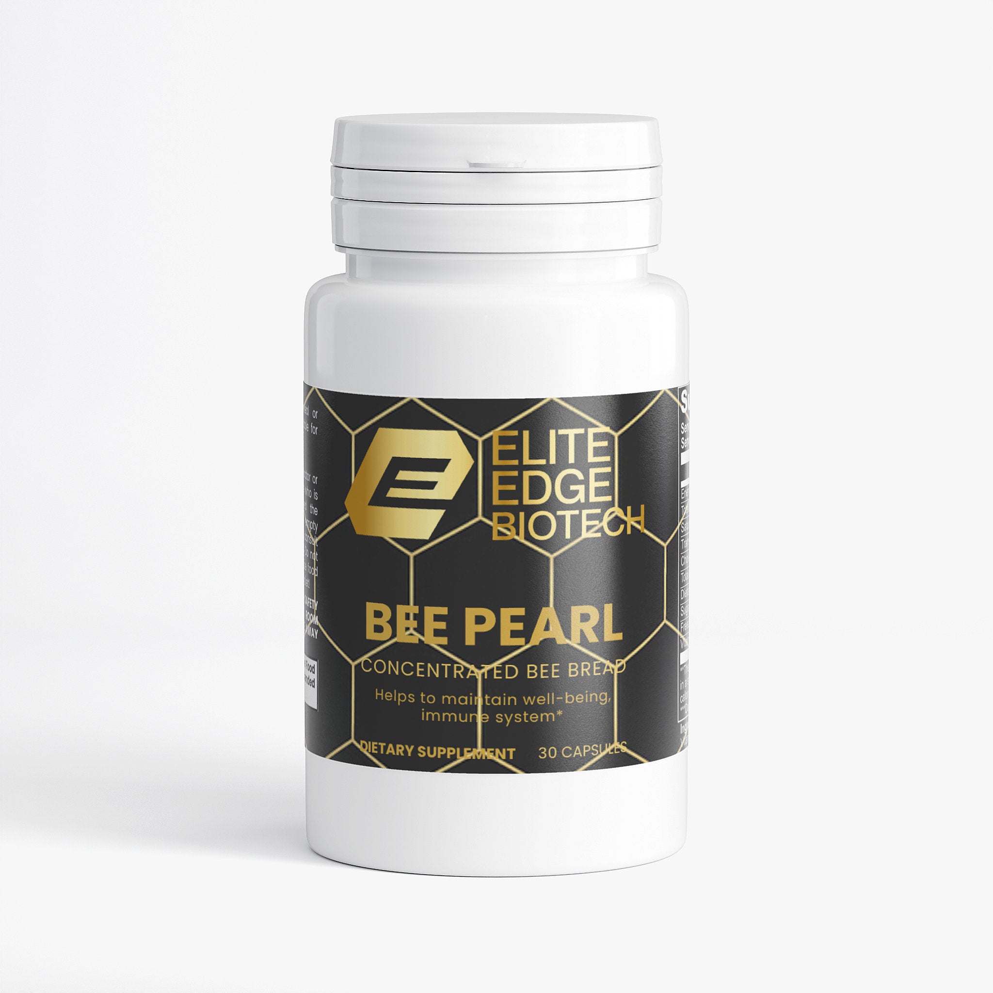 Bee Pearl — Advanced Bee Bread & Vitamin C Superfood Complex | Natural Energy, Immunity & Vitality Support | Antioxidant & Nutrient-Rich Formula | Elite Edge Health