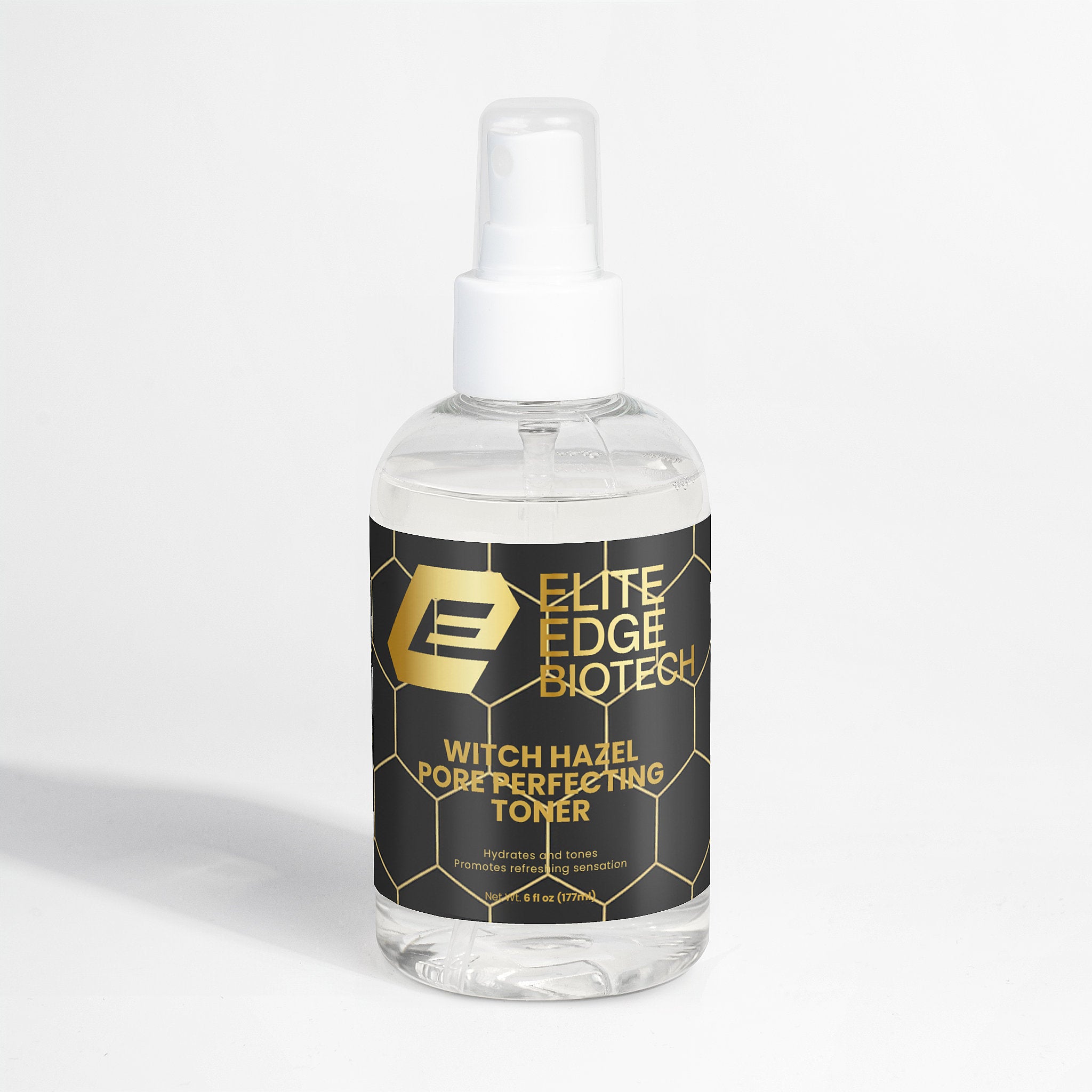 Witch Hazel Pore Perfecting Toner — Hydrating & Clarifying Facial Tonic with Sodium Hyaluronate & Fermented Botanicals | Refines Pores, Balances & Moisturizes Skin | Elite Edge Health