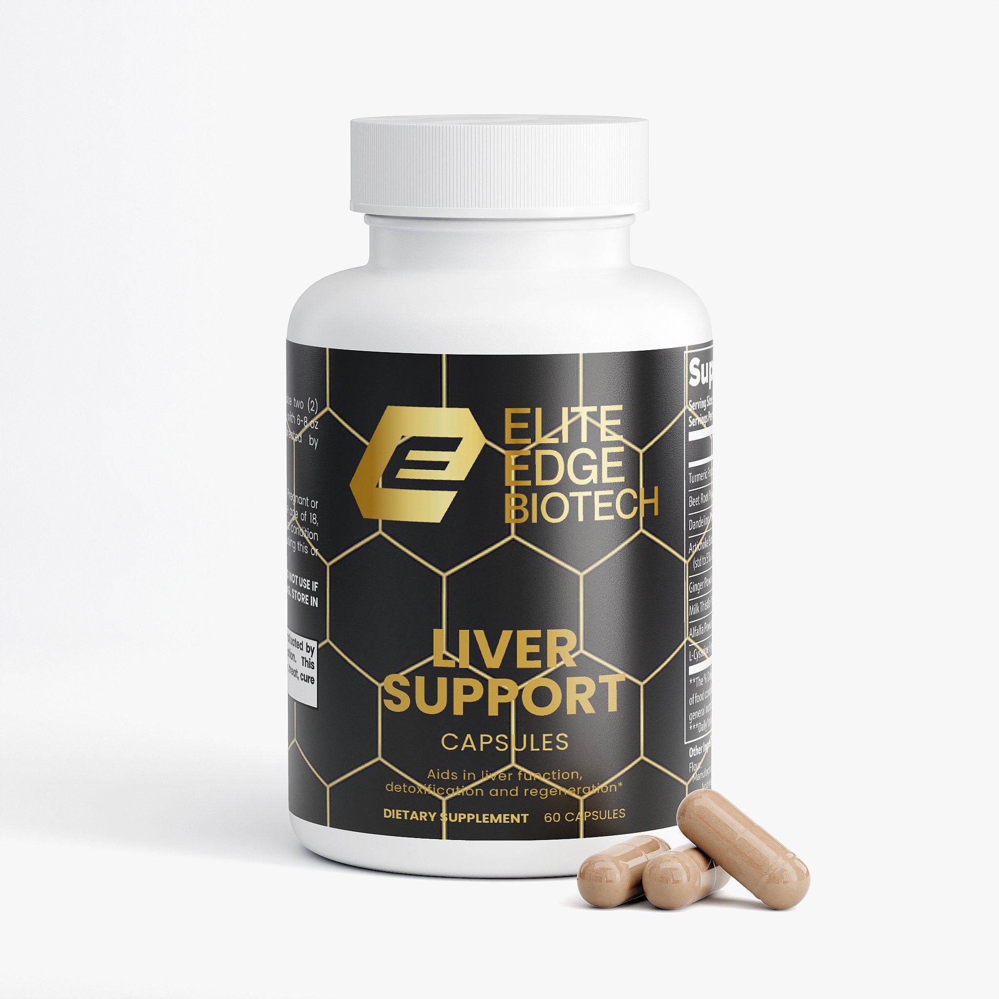 Elite Edge Liver Detox + Regeneration Support — Turmeric, Milk Thistle & Beetroot Formula for Natural Liver Health | Elite Edge Health