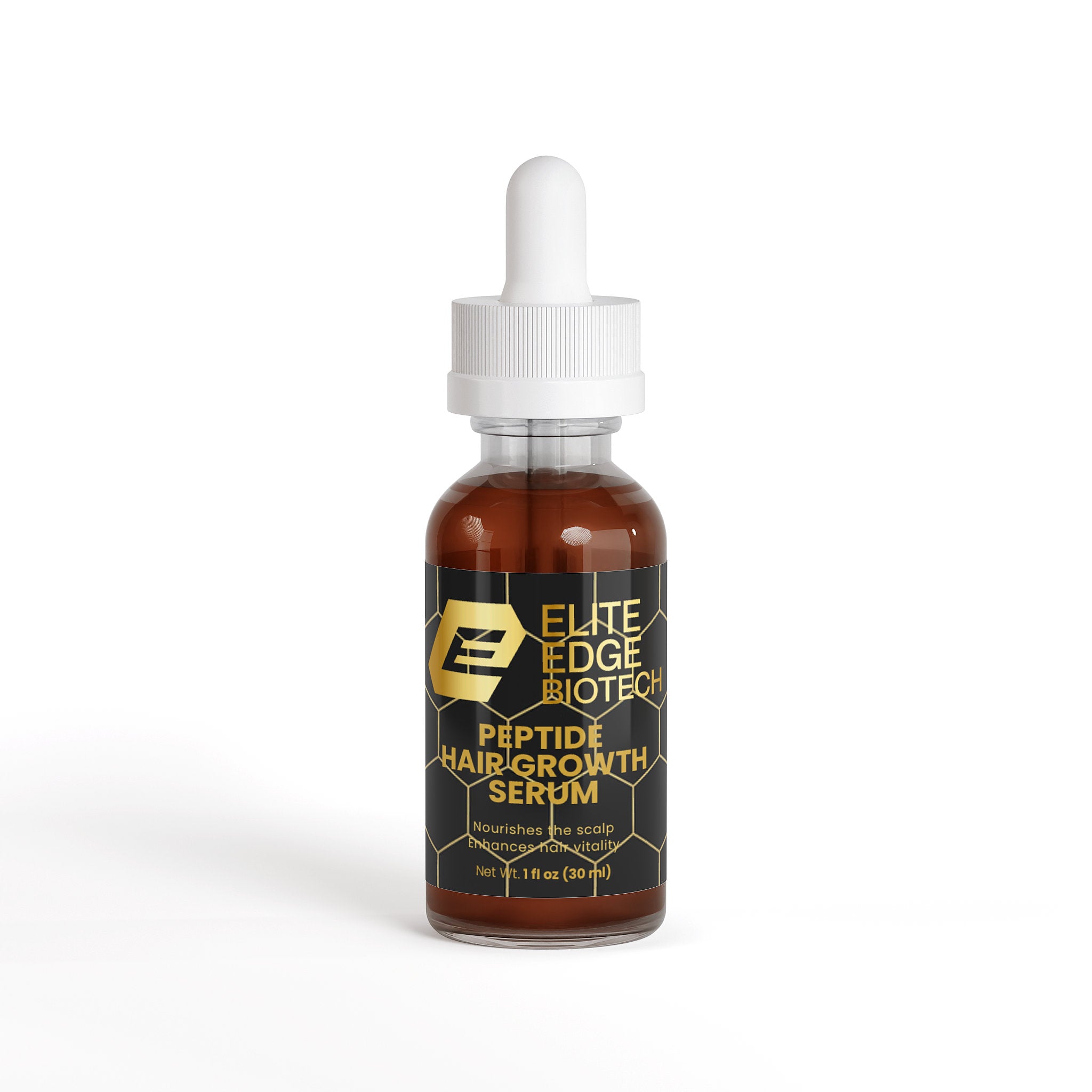 Elite Edge Peptide Hair Serum — Bioactive Peptide & Botanical Formula for Thicker, Stronger Hair | Elite Edge Health