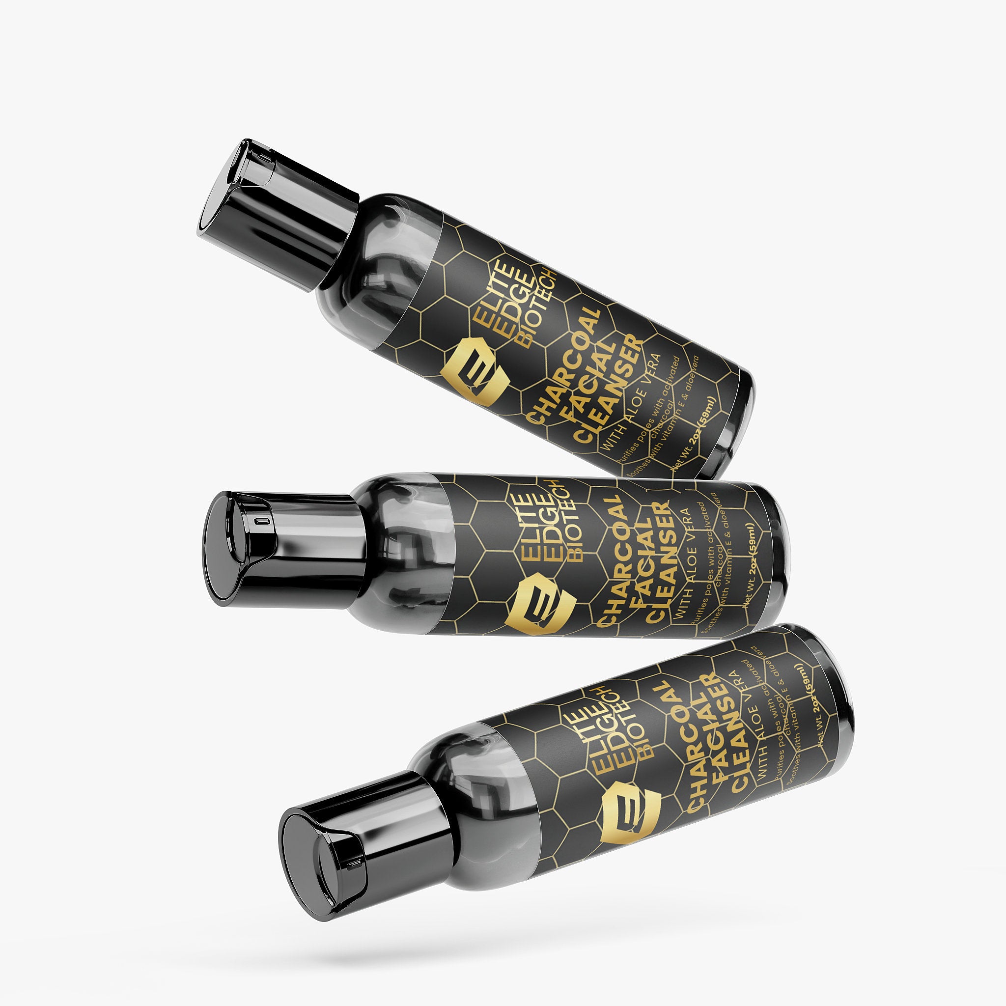 Paraben-Free Charcoal Facial Cleanser — Detoxifying Daily Deep Clean Formula | Elite Edge Health