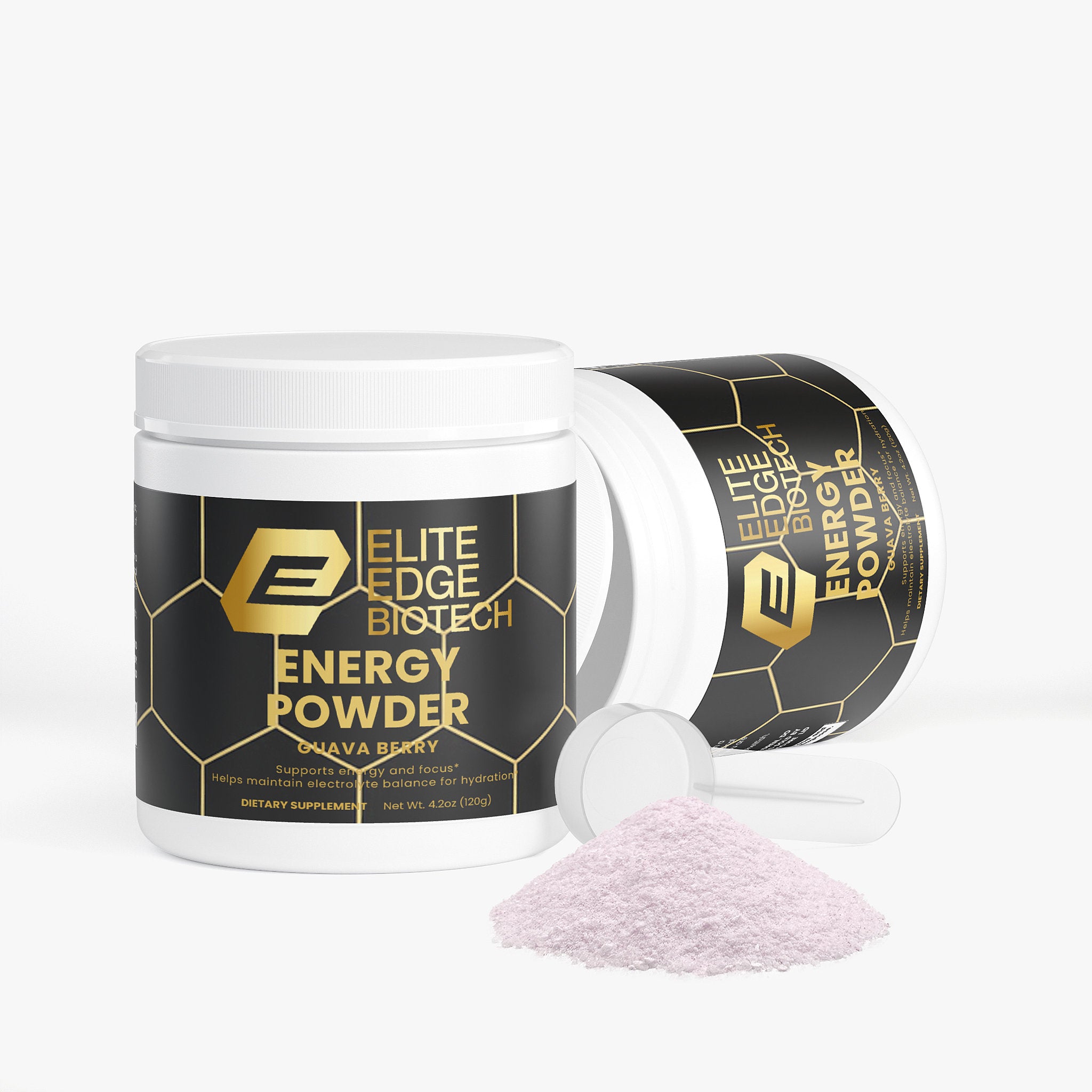 Energy Powder — Guava Berry Flavor | Clean Energy & Focus Drink Mix with Natural Caffeine, L-Theanine, Electrolytes & B-Vitamins for Smooth Energy, Hydration & Mental Performance