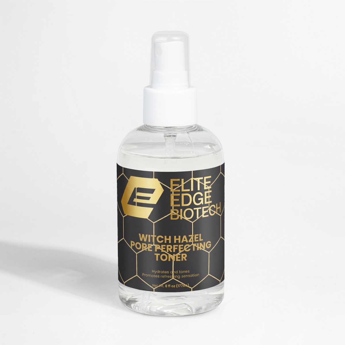 Witch Hazel Pore Perfecting Toner — Hydrating & Clarifying Facial Tonic with Sodium Hyaluronate & Fermented Botanicals | Refines Pores, Balances & Moisturizes Skin | Elite Edge Health