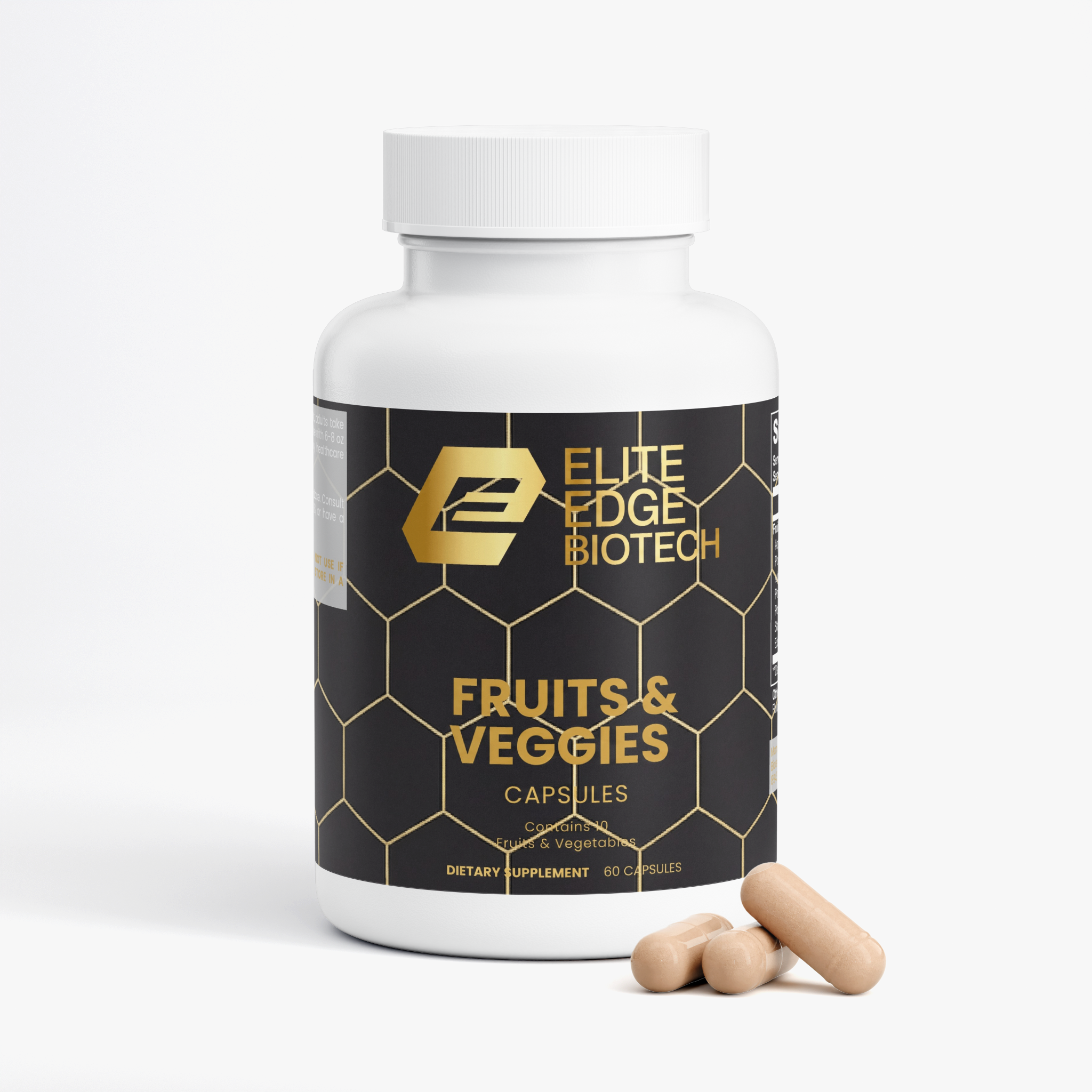 Digestive Health — Apple Fiber & Antioxidant Capsule Blend | Supports Digestion, Heart & Cellular Wellness | Apple Fiber, Beet Root, Blueberry & Ginger Formula | Elite Edge Health