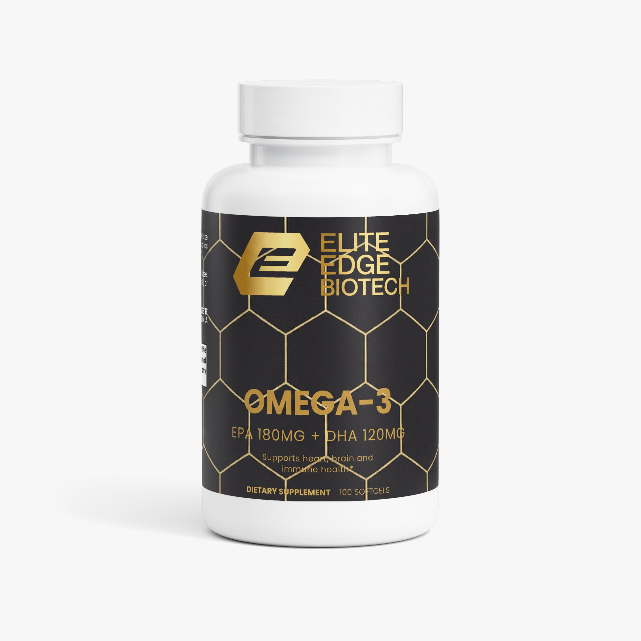 Omega-3 — Advanced EPA & DHA Softgels for Heart, Brain & Vision Support | Pure Fish Oil Concentrate | Cardiovascular & Cognitive Health | Elite Edge Health