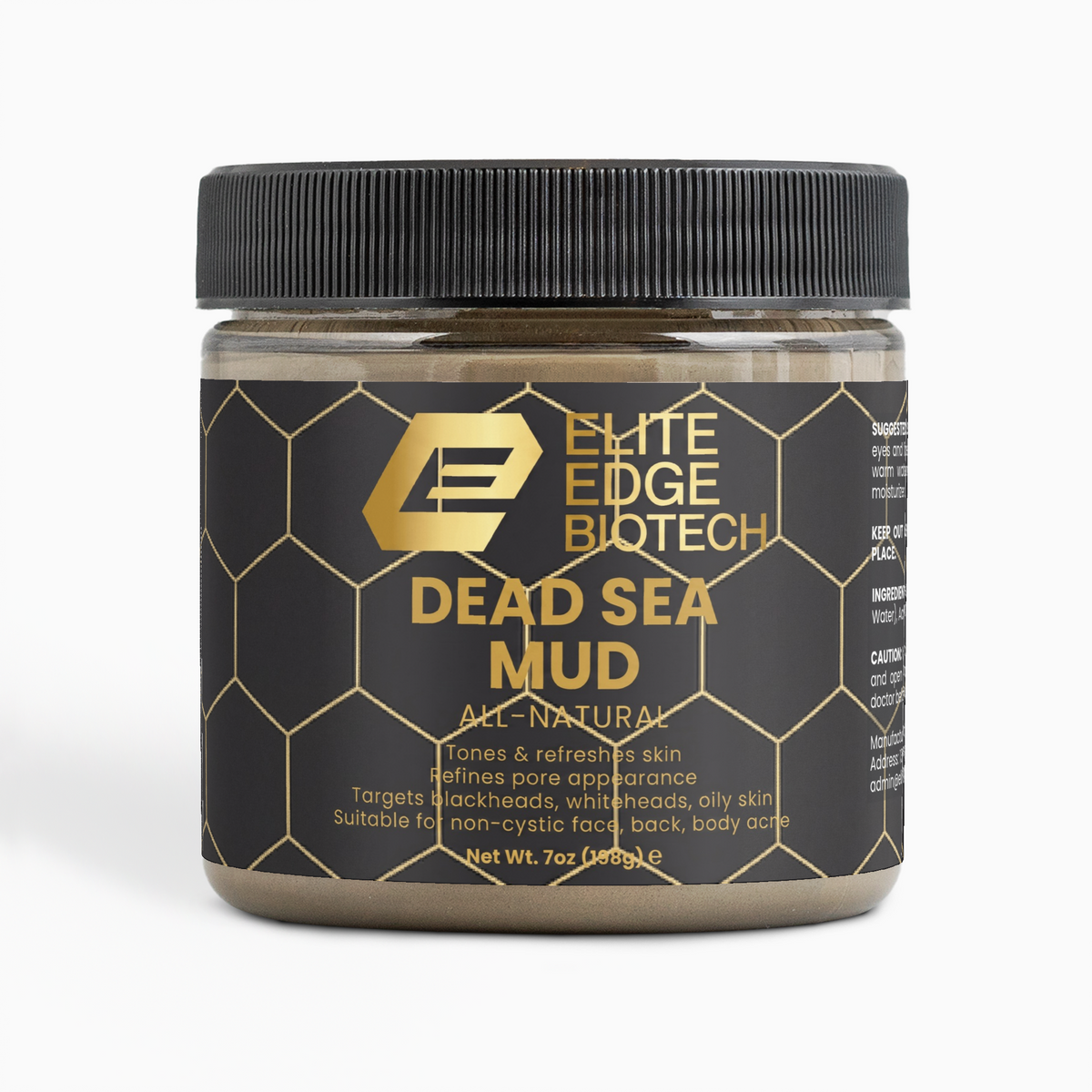 Dead Sea Mud — 100% Pure Mineral-Rich Face & Body Mask | Detox, Purify & Rejuvenate Skin | Deep Cleansing Natural Skincare | Elite Edge Health