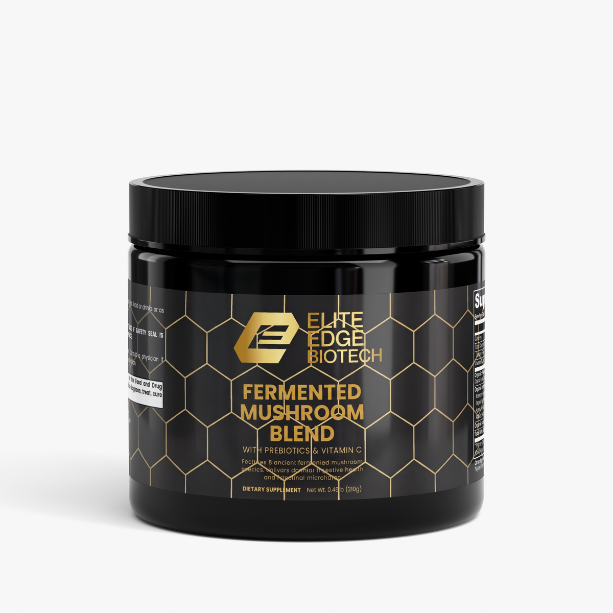 Fermented Mushroom Blend — 6-Mushroom Organic Immune & Gut Support Powder | Reishi, Cordyceps, Turkey Tail, Shiitake, Maitake & Royal Sun Agaricus | Fermented for Maximum Absorption | Elite Edge Health
