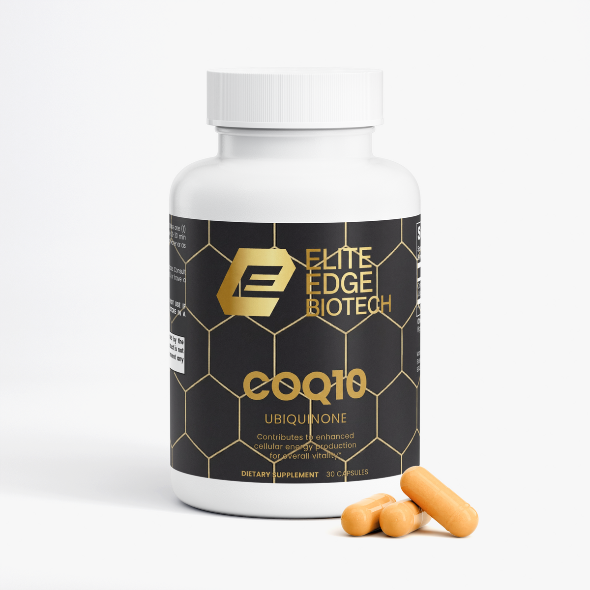 CoQ10 Ubiquinone — Advanced Cellular Energy & Heart Health Support | Antioxidant Protection & ATP Production Formula | Elite Edge Health