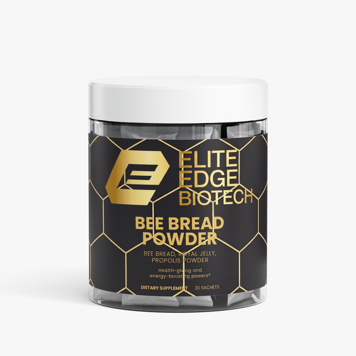 Bee Pearl Powder — Superfood Bee Complex with Bee Bread, Royal Jelly & Propolis Extract | Natural Energy, Immunity & Antioxidant Support | Smoothie Additive | Elite Edge Health