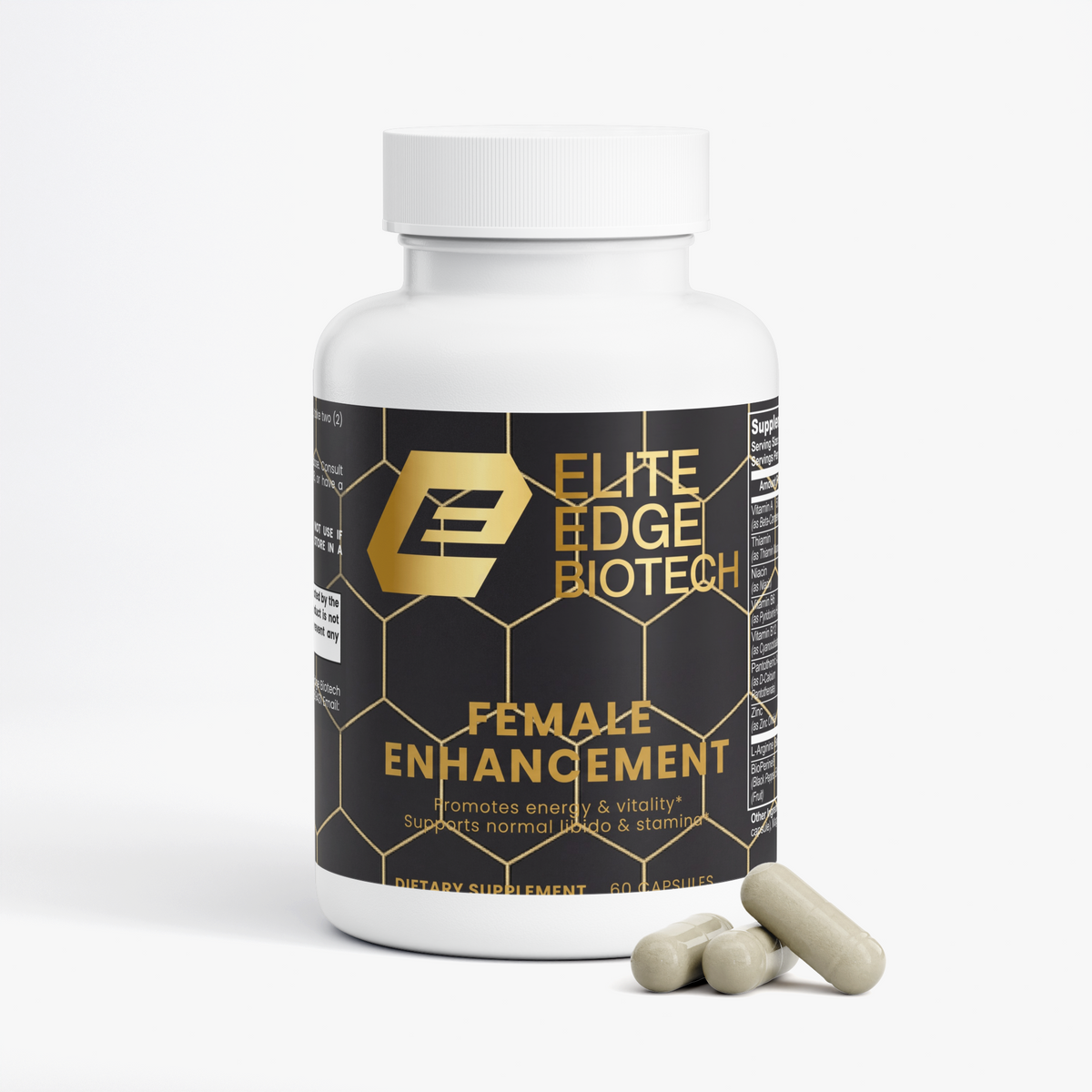 Female Enhancement — Women’s Vitality & Wellness Complex with Tribulus, Ashwagandha, Dong Quai & BioPerine® | Energy, Balance & Circulation Support | Elite Edge Health