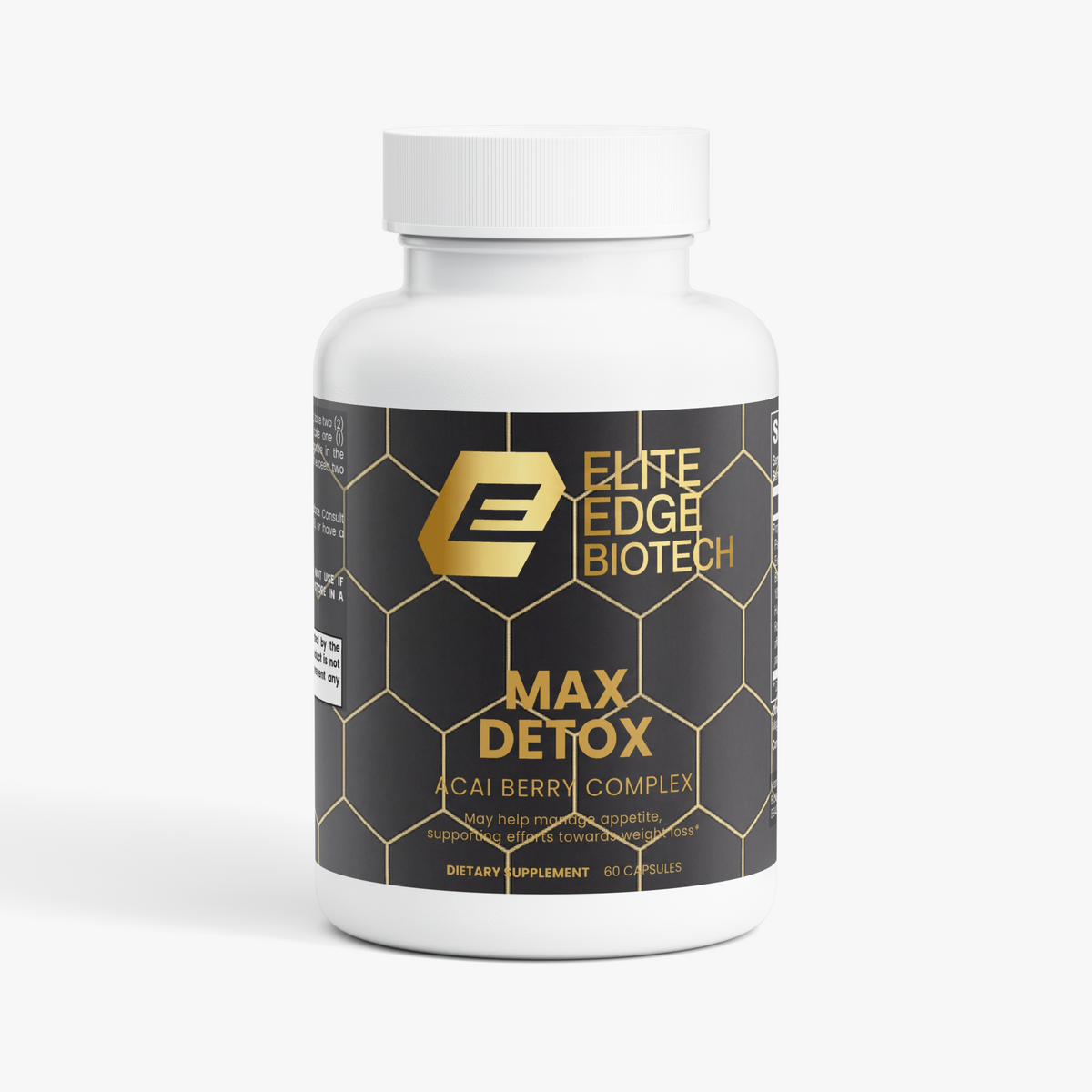Max Detox — Acai Berry Cleanse Formula with Psyllium, Chlorella & Aloe Ferox for Gut Health & Daily Detox Support | Elite Edge Health