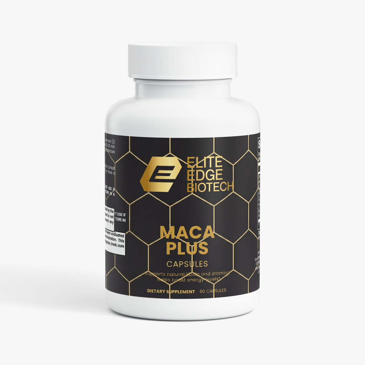 Maca Plus — Triple-Blend Organic Red, Black & Yellow Maca Root Capsules | Hormonal Balance, Energy, Libido & Stamina Support | Elite Edge Health