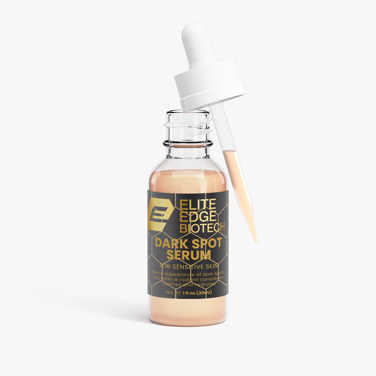 Dark Spot Serum — Sensitive Skin Brightening Complex with Adaptogenic Mushrooms, Chamomile & Green Tea | Even Tone & Hydration Without Harsh Acids | Elite Edge Health