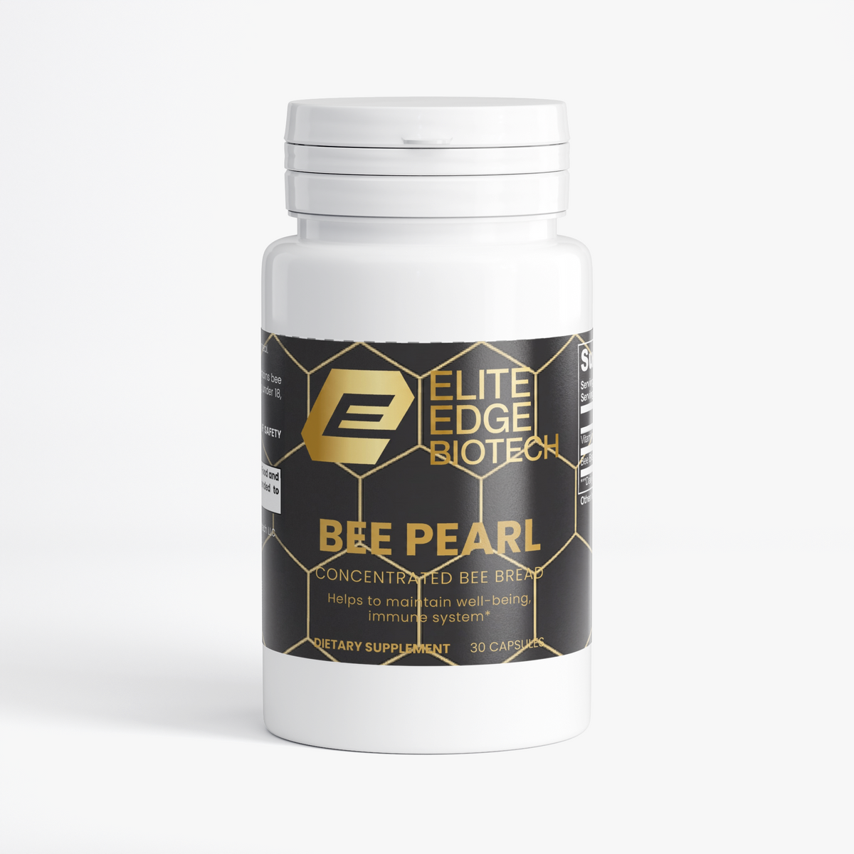 Bee Pearl — Advanced Bee Bread & Vitamin C Superfood Complex | Natural Energy, Immunity & Vitality Support | Antioxidant & Nutrient-Rich Formula | Elite Edge Health