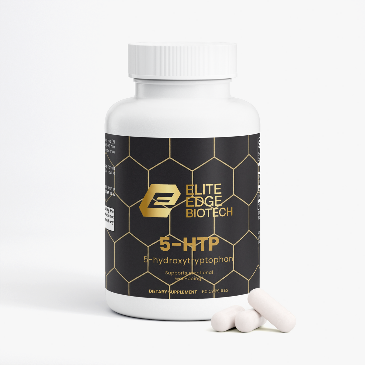 5-HTP Mood Support | Natural Serotonin Booster for Calm, Relaxation & Sleep | Griffonia Seed Extract with Calcium for Emotional Balance & Stress Relief