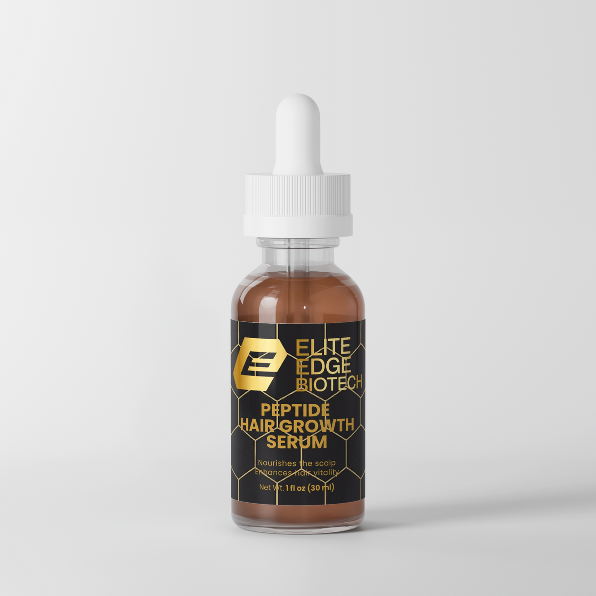 Elite Edge Peptide Hair Serum — Bioactive Peptide & Botanical Formula for Thicker, Stronger Hair | Elite Edge Health