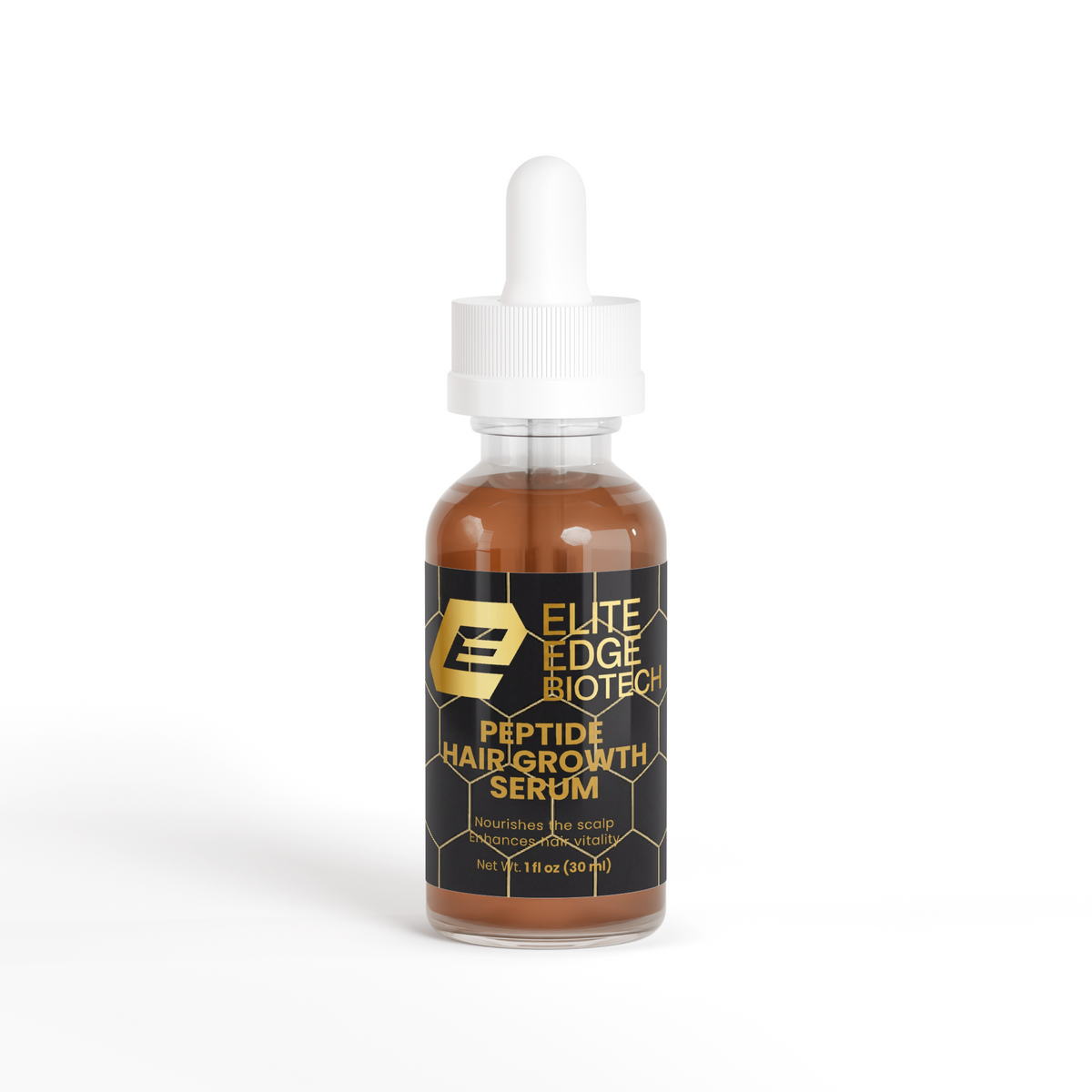 Elite Edge Peptide Hair Serum — Bioactive Peptide & Botanical Formula for Thicker, Stronger Hair | Elite Edge Health