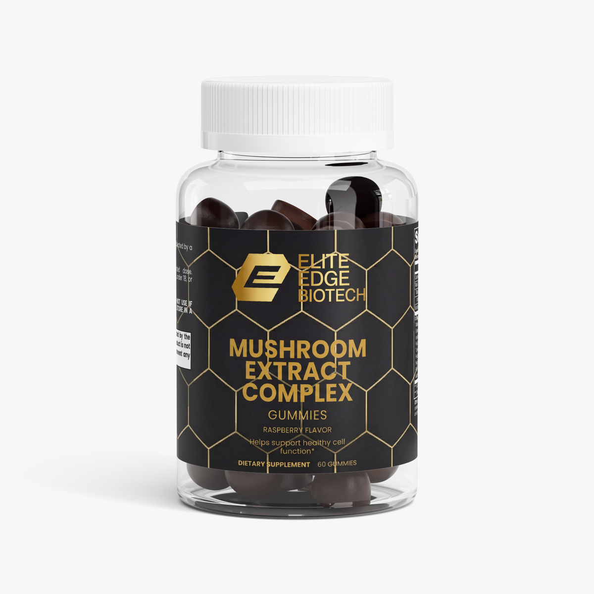 Mushroom Extract Complex Gummies (Raspberry) — Cognitive, Energy & Immunity Support | Elite Edge Health