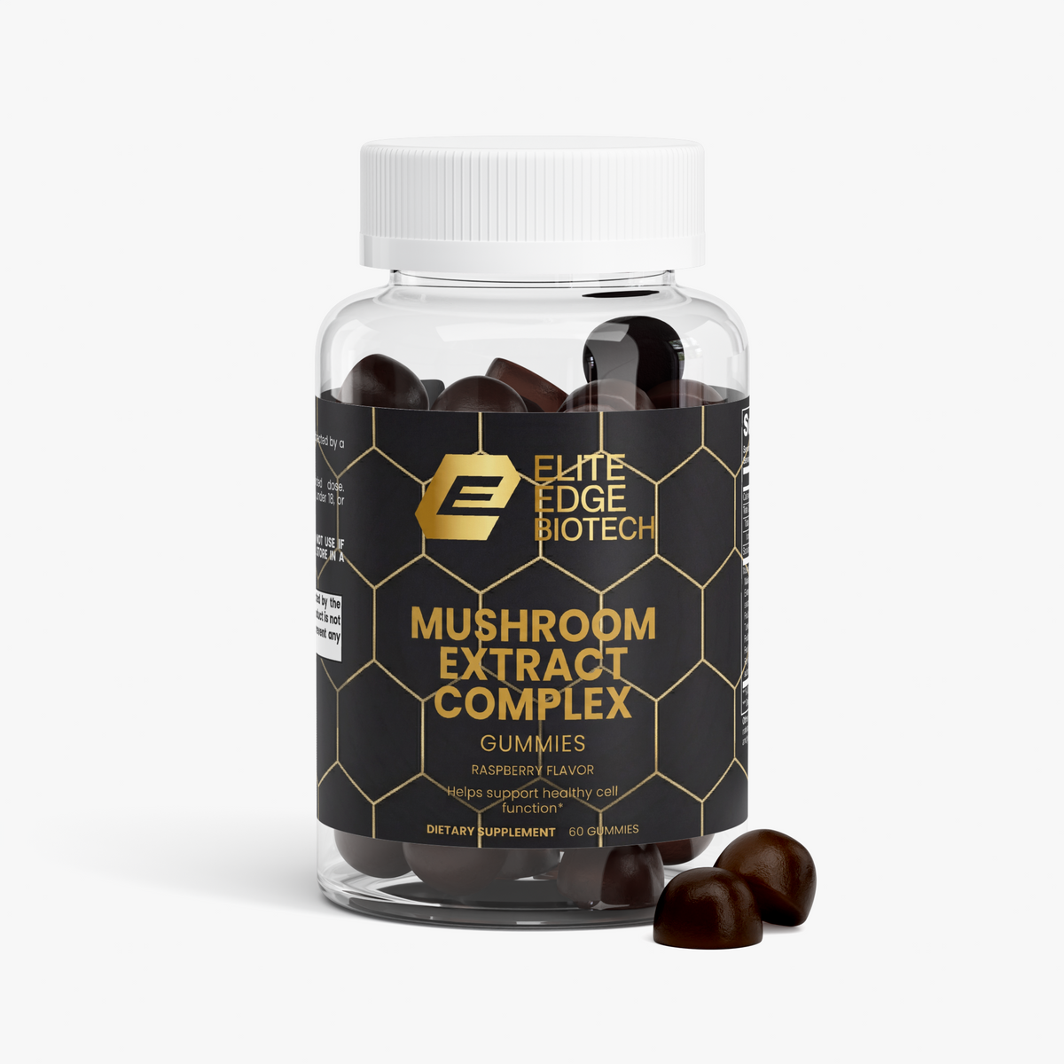 Mushroom Extract Complex Gummies (Raspberry) — Cognitive, Energy & Immunity Support | Elite Edge Health
