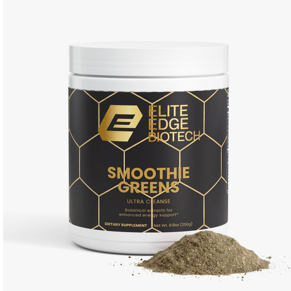 Ultra Cleanse Smoothie Greens — Organic Superfood Detox & Energy Blend | Spirulina, Chlorella, Milk Thistle & Ginseng | Whole-Food Greens Powder for Digestion, Immunity & Vitality | Elite Edge Health