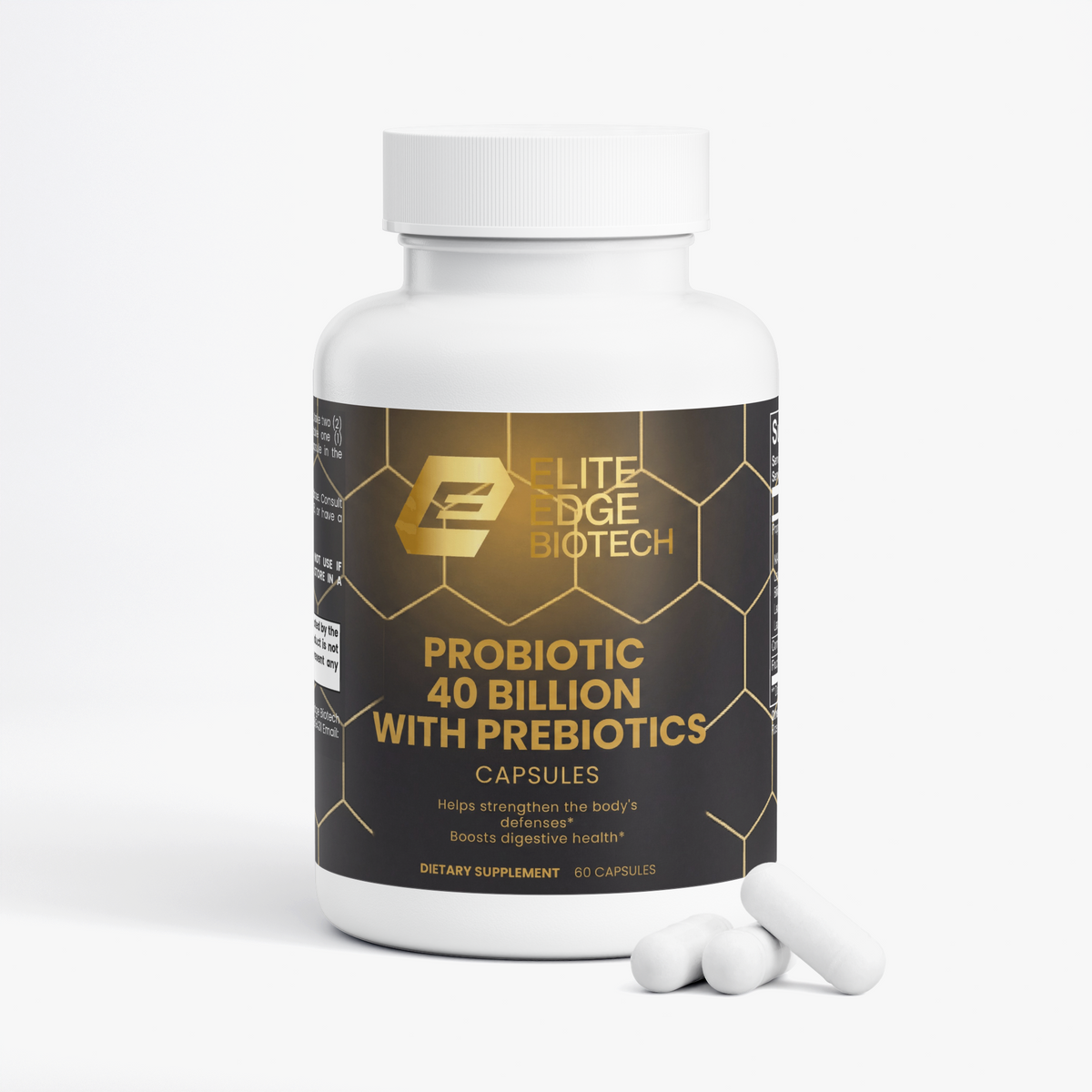 Probiotic 40 Billion + Prebiotics — MAKTREK® Bi-Pass Technology | 4-Strain Digestive & Immune Support for Men & Women | Advanced Gut Health & Microbiome Balance | Elite Edge Health