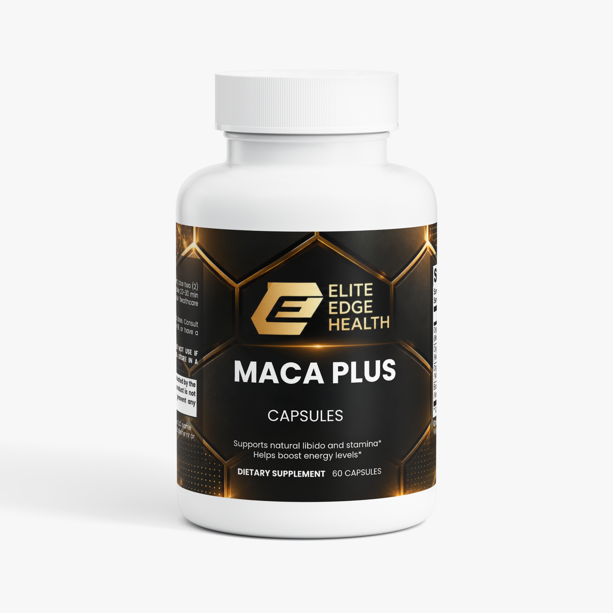 Maca Plus — Triple-Blend Organic Red, Black & Yellow Maca Root Capsules | Hormonal Balance, Energy, Libido & Stamina Support | Elite Edge Health