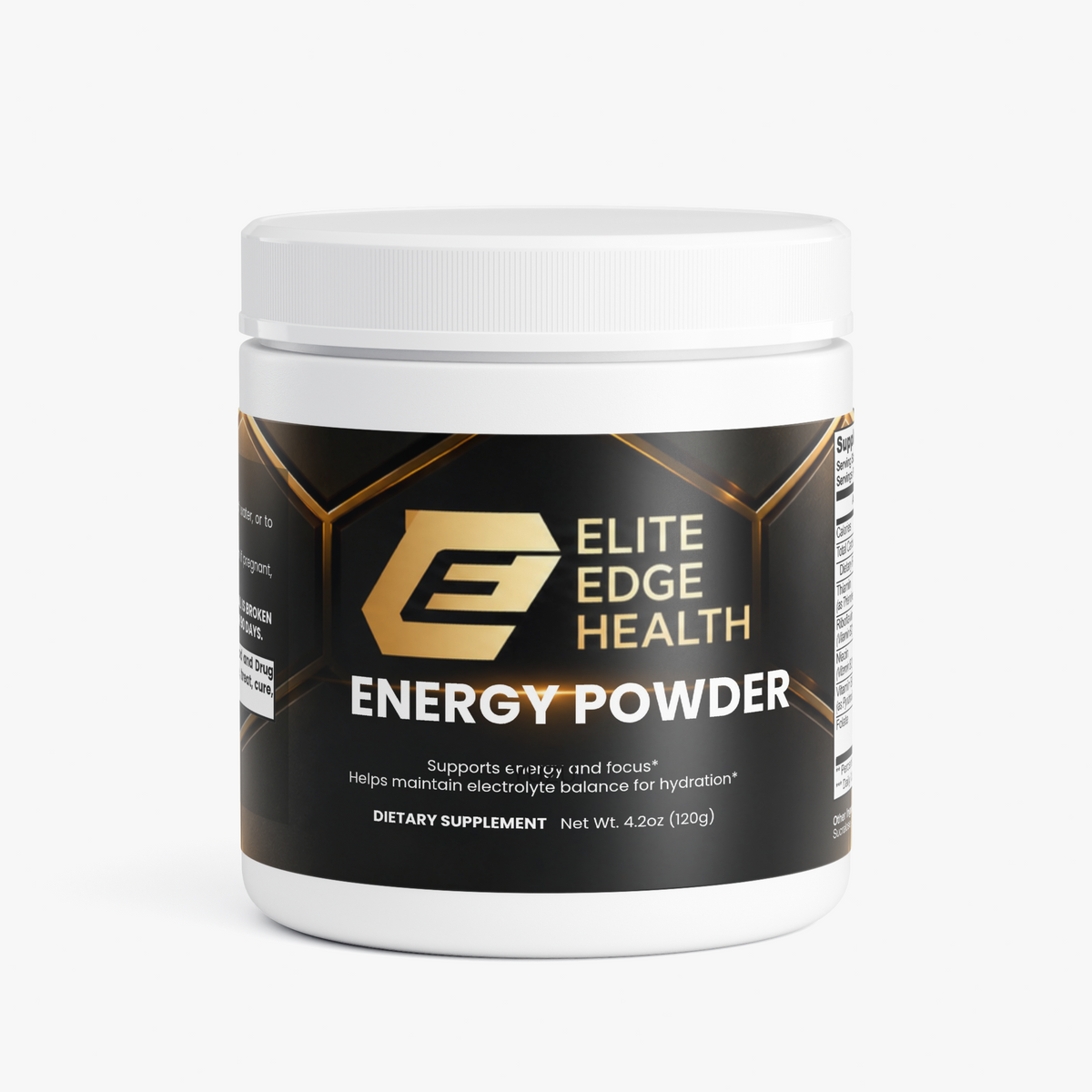 Energy Powder — Yuzu Flavor | Clean Energy & Focus Support Drink Mix with Natural Caffeine, L-Theanine, Electrolytes & B-Vitamins for Smooth Energy, Hydration & Mental Clarity