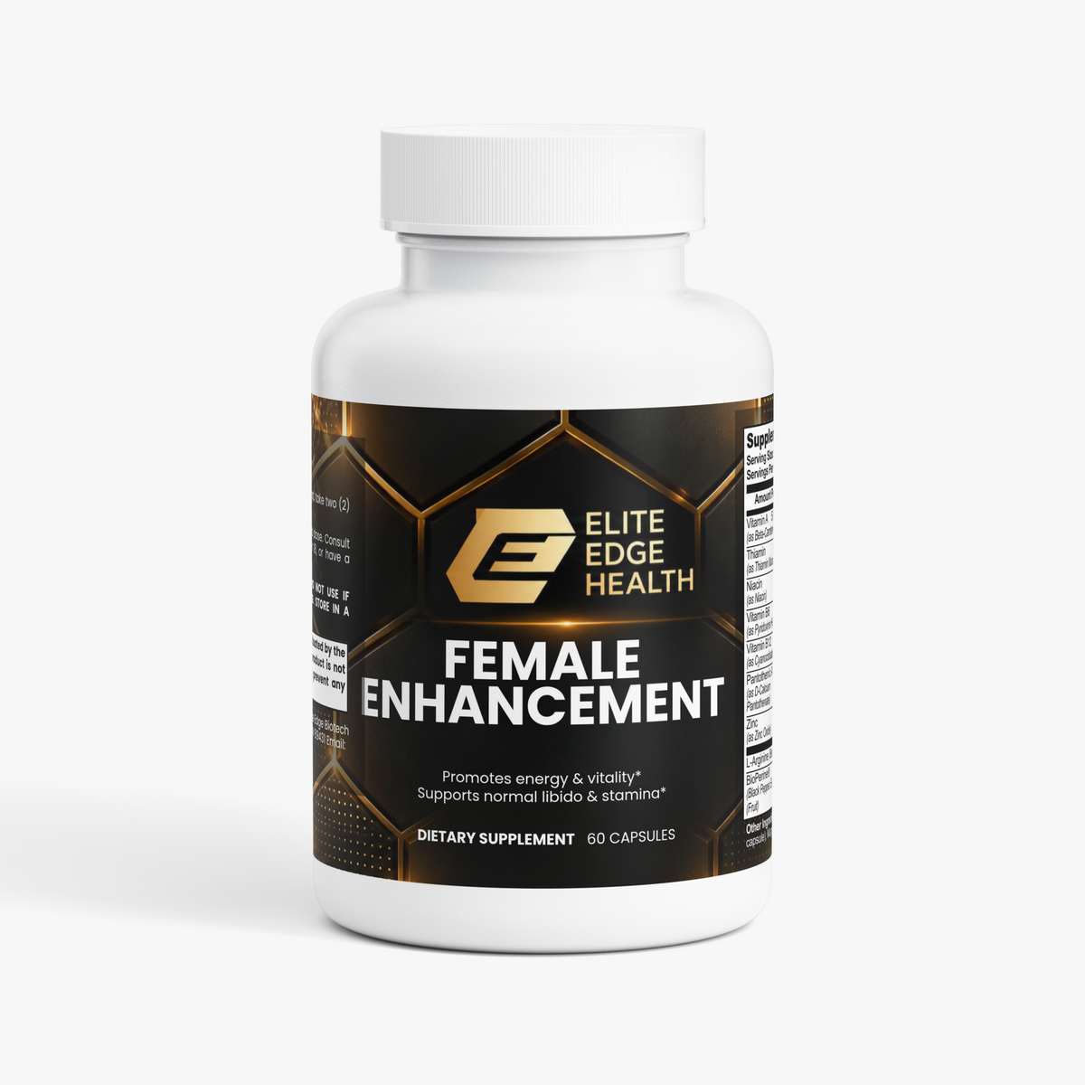 Female Enhancement — Women’s Vitality & Wellness Complex with Tribulus, Ashwagandha, Dong Quai & BioPerine® | Energy, Balance & Circulation Support | Elite Edge Health