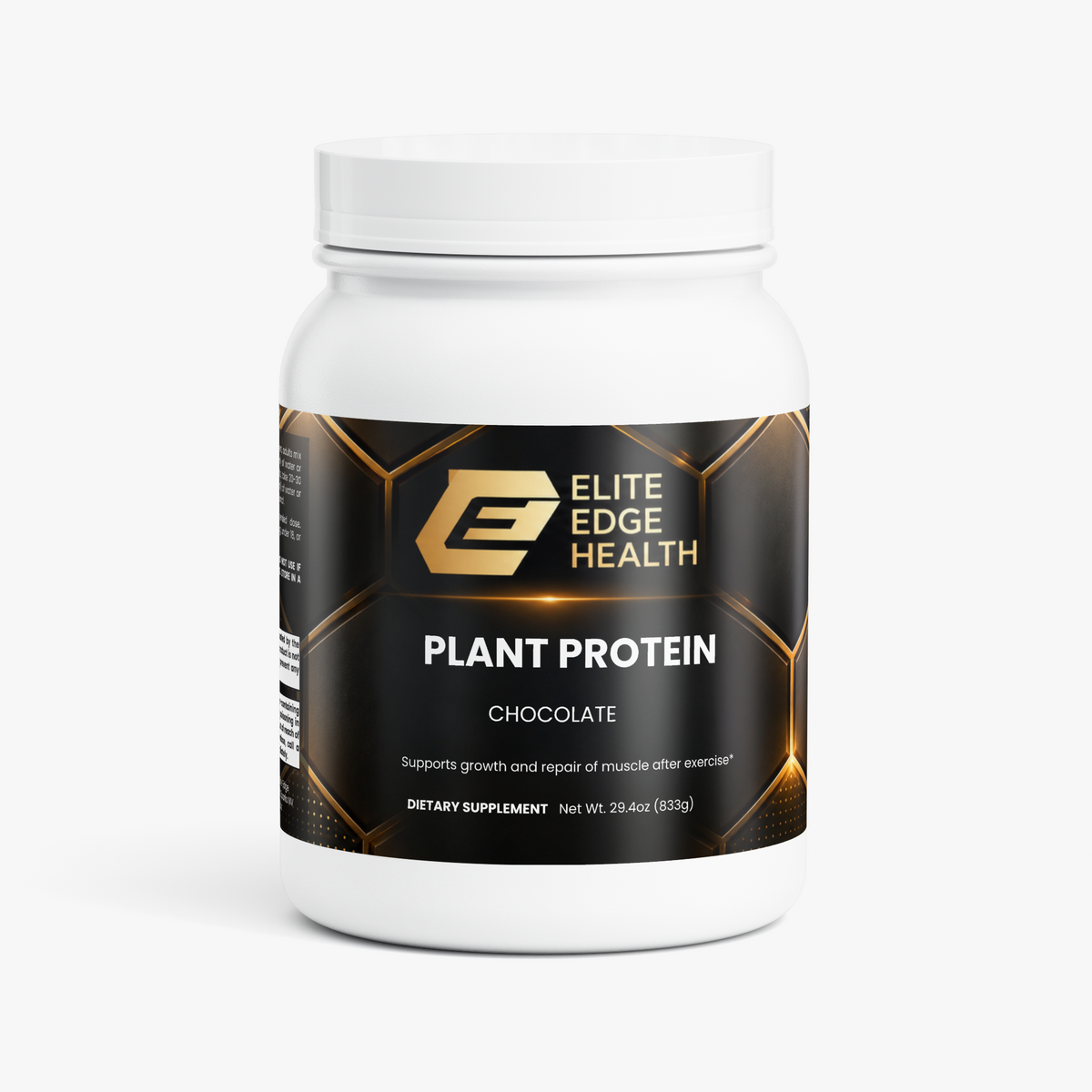 Plant Protein Powder (Chocolate) | 21g Complete Vegan Protein for Muscle Recovery, Energy & Lean Nutrition | Dairy-Free, Soy-Free, Gluten-Free | Rich Chocolate Flavor