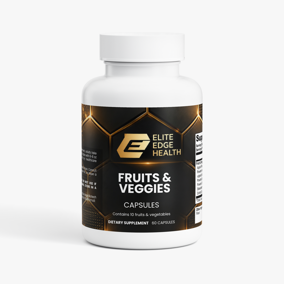 Digestive Health — Apple Fiber & Antioxidant Capsule Blend | Supports Digestion, Heart & Cellular Wellness | Apple Fiber, Beet Root, Blueberry & Ginger Formula | Elite Edge Health