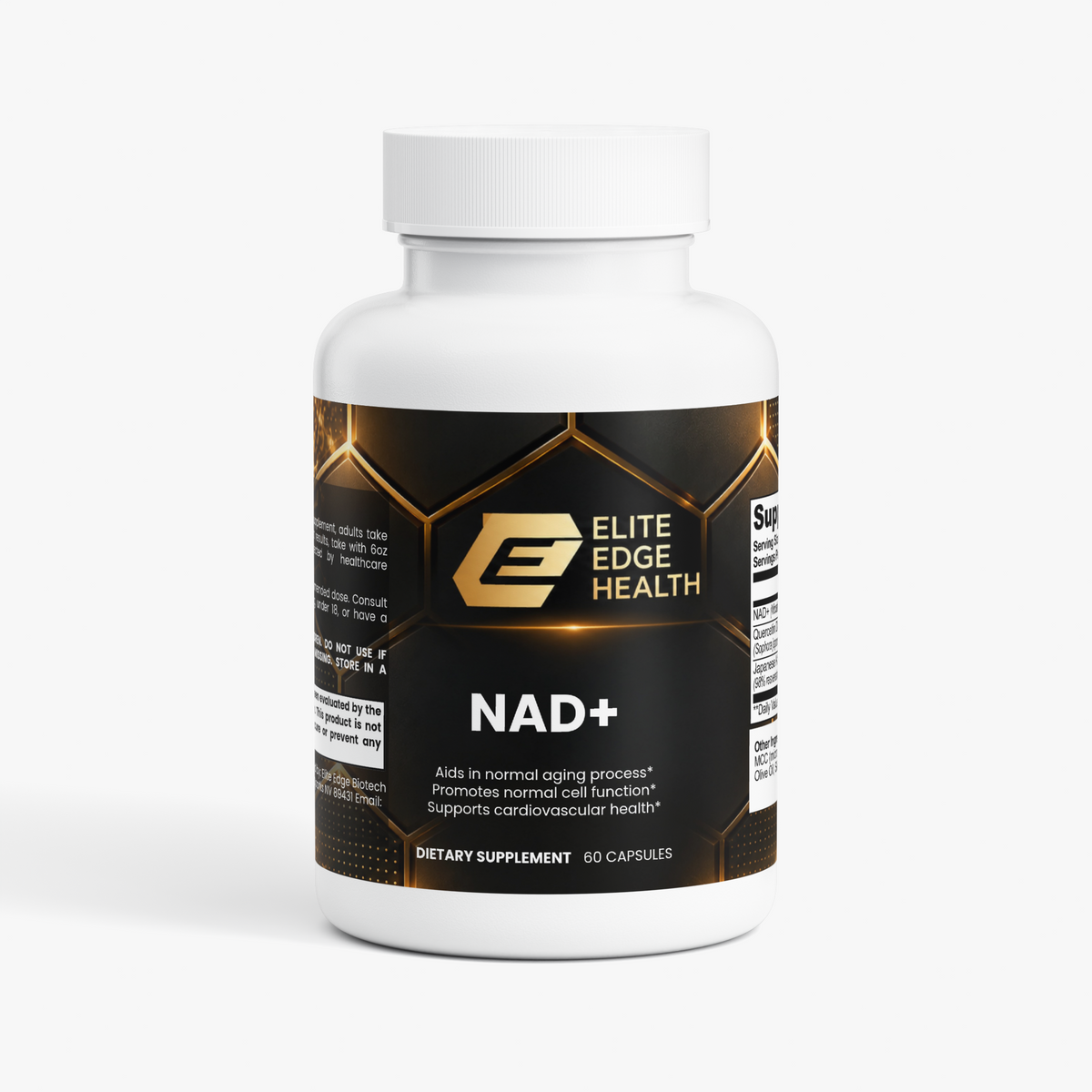 NAD+ Cellular Energy Formula — Advanced Longevity & Vitality Support | Elite Edge Biotech