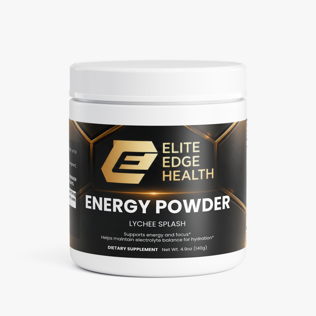 Energy Powder — Lychee Splash Energy Flavor | Clean Energy & Focus Drink Mix with Natural Caffeine, L-Theanine, Electrolytes & B-Vitamins for Sustained Energy, Hydration & Mental Clarity