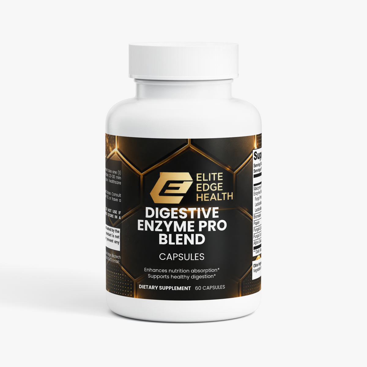Digestive Enzyme Complex — Makzyme-Pro™ + Bromelain & Papain for Gut Health, Nutrient Absorption & Anti-Bloat Support | Elite Edge Health