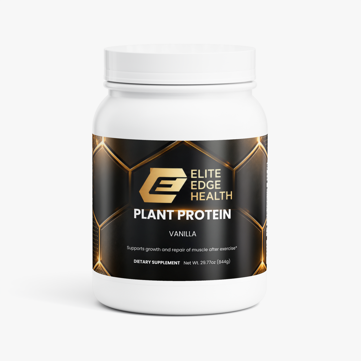 Plant Protein Powder (Vanilla) | 21g Complete Vegan Protein for Muscle Recovery, Energy & Lean Nutrition | Dairy-Free, Soy-Free, Gluten-Free | Rich Vanilla Flavor