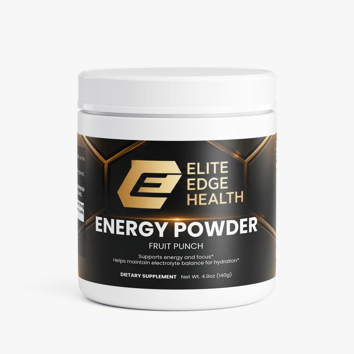Energy Powder — Fruit Punch Flavor | Clean Energy & Focus Drink Mix with Natural Caffeine, L-Theanine, Electrolytes & B-Vitamins for Smooth Energy, Hydration & Mental Performance