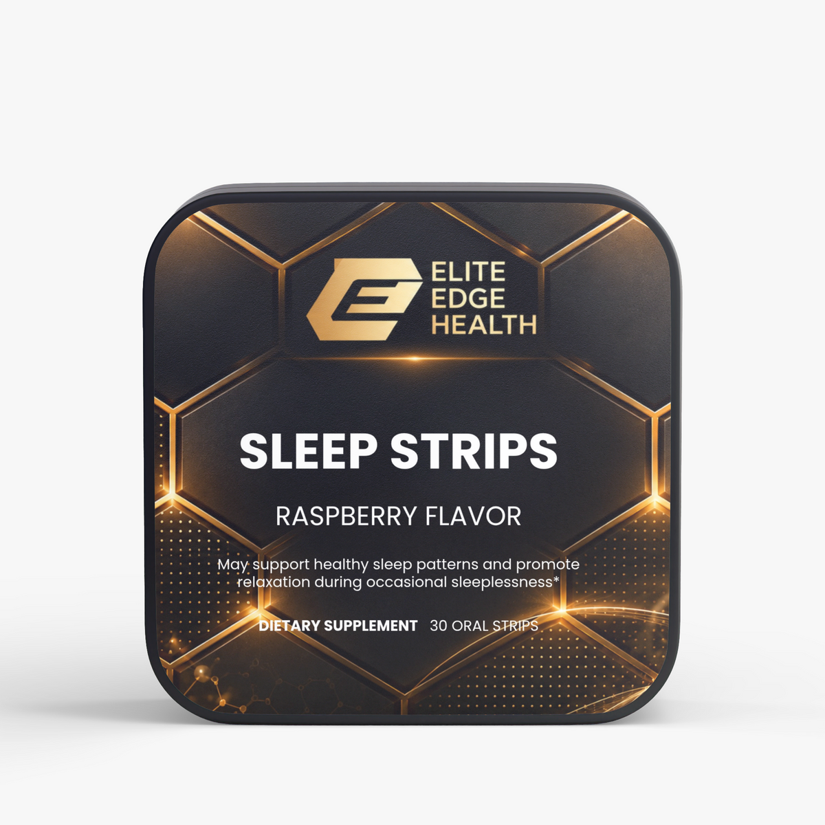 Sleep Oral Strips — Raspberry Calm & Restore Blend with Melatonin, Valerian & Chamomile | Deep Sleep & Relaxation Support | Elite Edge Health