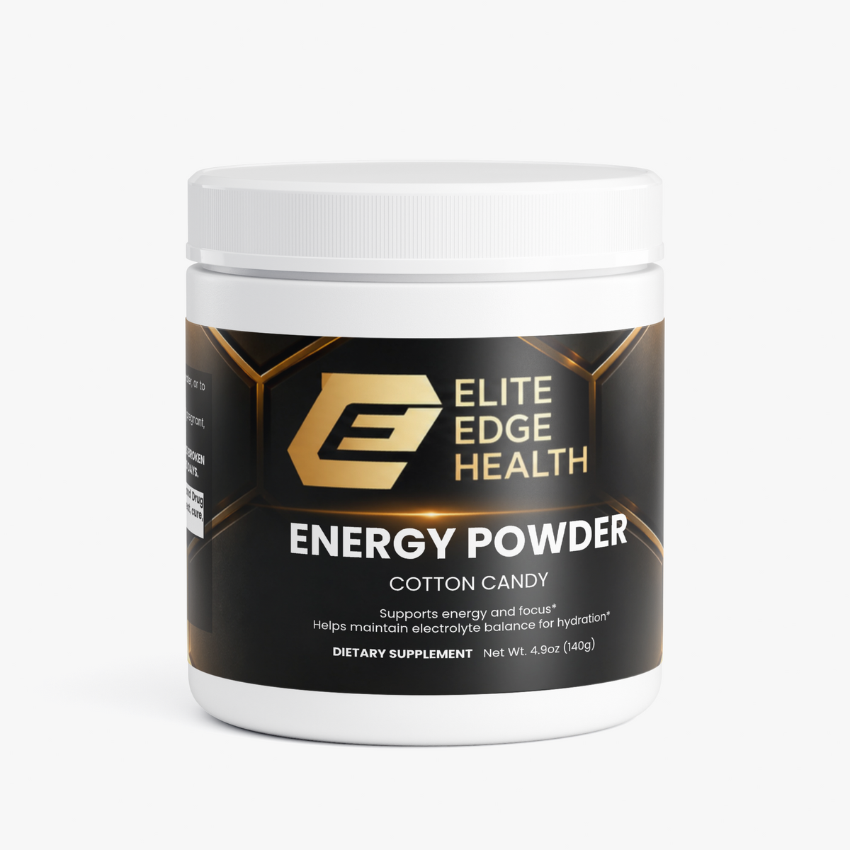 Energy Powder — Cotton Candy Flavor | Clean Energy & Focus Drink Mix with Natural Caffeine, L-Theanine, Electrolytes & B-Vitamins for Smooth Energy, Hydration & Mental Performance