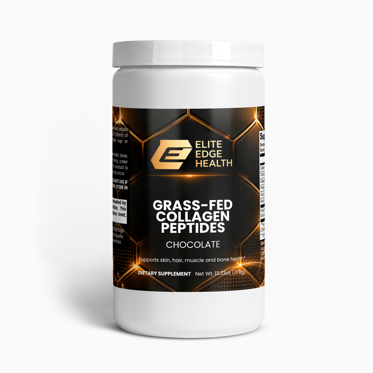 Grass-Fed Collagen Peptide Powder (Chocolate) — Skin, Joint & Muscle Support | Elite Edge Health