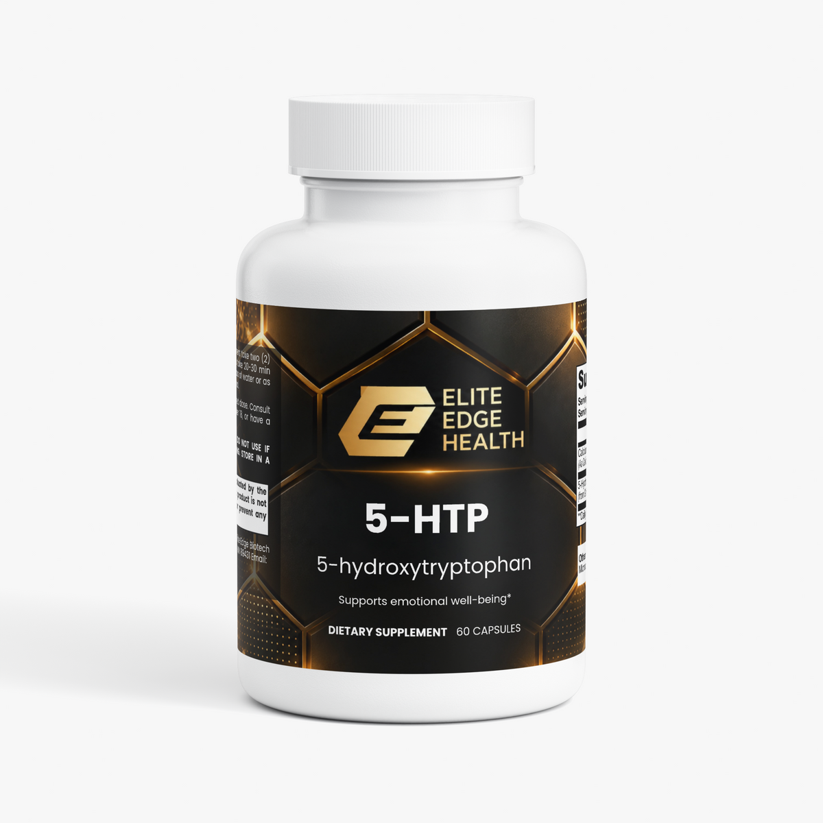 5-HTP Mood Support | Natural Serotonin Booster for Calm, Relaxation & Sleep | Griffonia Seed Extract with Calcium for Emotional Balance & Stress Relief