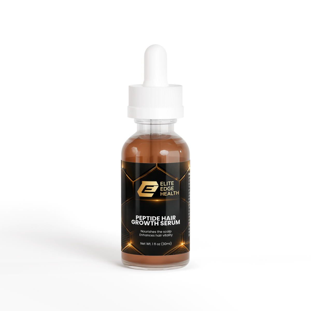 Elite Edge Peptide Hair Serum — Bioactive Peptide & Botanical Formula for Thicker, Stronger Hair | Elite Edge Health