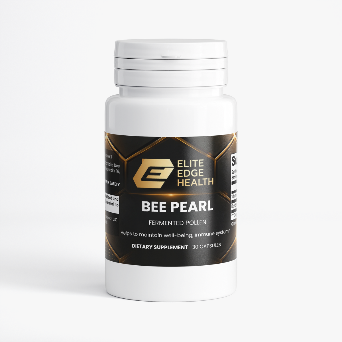 Bee Pearl — Advanced Bee Bread & Vitamin C Superfood Complex | Natural Energy, Immunity & Vitality Support | Antioxidant & Nutrient-Rich Formula | Elite Edge Health