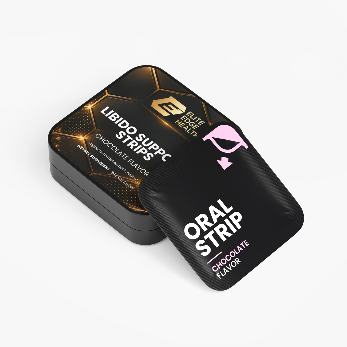 Libido Support Strips (Chocolate) — Advanced Vitality & Performance Formula | Elite Edge Biotech