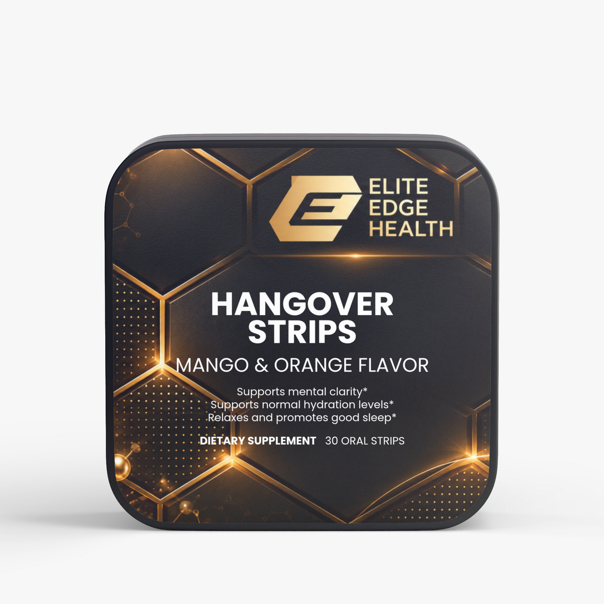Hangover Oral Strips — Mango Orange Recovery Blend with Curcumin, Amla & Andrographis | Ayurvedic Liver & Wellness Support | Elite Edge Health