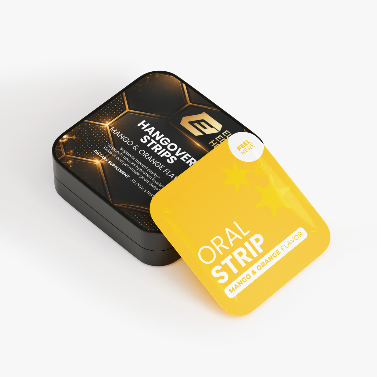 Hangover Oral Strips — Mango Orange Recovery Blend with Curcumin, Amla & Andrographis | Ayurvedic Liver & Wellness Support | Elite Edge Health