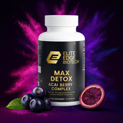 Max Detox — Acai Berry Cleanse Formula with Psyllium, Chlorella & Aloe Ferox for Gut Health & Daily Detox Support | Elite Edge Health