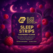 Sleep Oral Strips — Raspberry Calm & Restore Blend with Melatonin, Valerian & Chamomile | Deep Sleep & Relaxation Support | Elite Edge Health