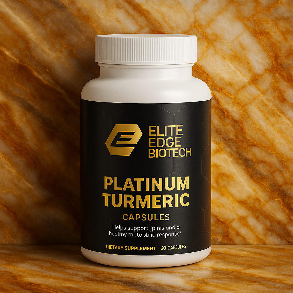 Platinum Turmeric — Advanced Joint, Mobility & Anti-Inflammatory Support with Curcumin, Glucosamine, Boswellia & BioPerine® | Flexibility & Recovery Formula | Elite Edge Health
